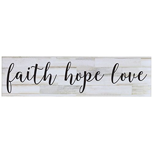 Lifesong Milestones Sign For Livingroom Entryway Kitchen Bedroom Wall Art Decor Print (Faith Hope Love) #TOP21