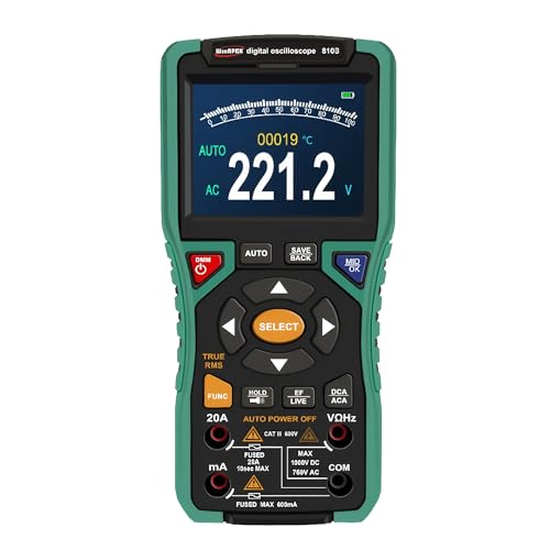 WinAPEX 810B 3.2-inch Oscilloscope Multimeter 10MHz Bandwidth 50MSa/s Sampling Rate Rechargeable Professional osciloscopios(WinA