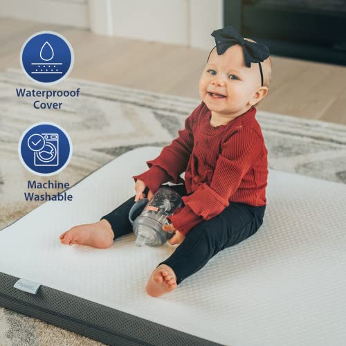 Papablic Pack and Play Mattress Dual Sided Mattress for Babies and