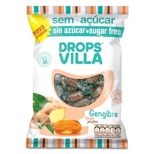 Drops Villa Caramelos de Jengibre sin Azúcar, 100g