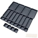 Facile à nettoyer et à utiliser : Vous pouvez essuyer l'organisateur de maquillage avec du savon et de l'éponge lorsque vous ne vous en servez pas, les coins arrondis permettent une utilisation et un nettoyage faciles. Avec un design emboîtable, le séparateur de tiroir de bureau peut facilement être réarrangé ou mélangé à plusieurs tiroirs. Et vous pouvez également personnaliser la disposition pour l'adapter au tiroir ou à un besoin spécifique.
