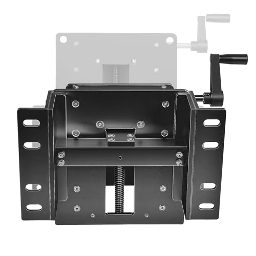 Adijustable Manual Power Lift Setback Jack Plate for Up to 30 HP Outboard Boat Motors – Transom Mount
