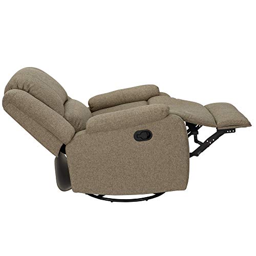 Recpro Charles Collection | 30" Swivel Glider Rv Recliner | Rv Living Room (Slideout) Chair | Rv Furniture | Glider Chair | Oatmeal Or Fossil | Cloth (2 Pack, Oatmeal) #TOP6