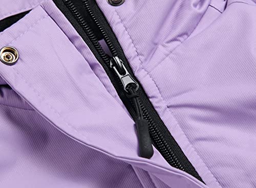 Keevoom Kids Purple Coat Size 10,Girls Snowmobile Jacket Waterproof Heavy Weight Winter Coats Warm Thick Ski Jacket Purple thumb #4