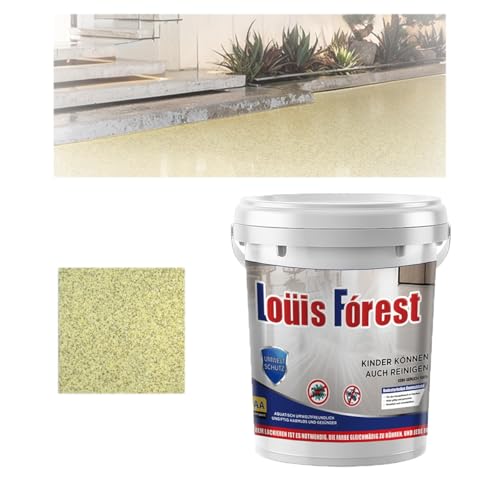 High-Gloss Marble Effect Epoxy Floor Coating, High-Gloss Marble Finish Epoxy Floor Coating, Epoxy Floor Paint, Pintura Epoxica Para Pisos, Garage Floor Paint, Basement Floor Paint (Yellow)