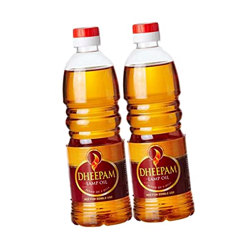 Dheepam Lamp Oil | 500ml | Traditional Oil | Purity | Pooja Oil (Pack of 2)
