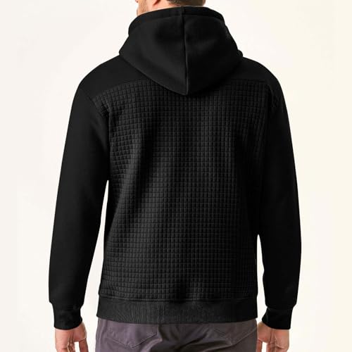 Hoodies for Men Big and Tall Long Sleeve Hooded Sweatshirt Lightweight Loose Fit Pullover Fall Winter Clothes 20254