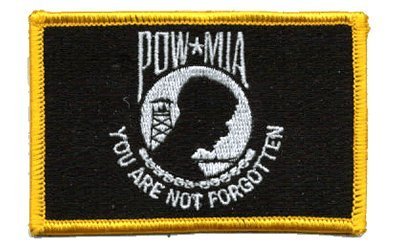 Innovative Ideas Pow Mia Flag Iron-On Embroidered Patch