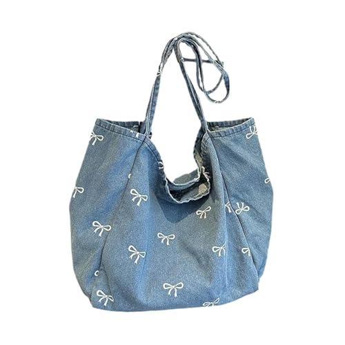 Image of VELURA SYDL Womens Shoulder Bag Portable Elegant Denim Handbag for Outdoor Work Vacation|1 Women Shoulder Bag|Clothing, Shoes & Accessories