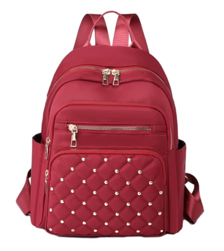 Avilego Casual Backpack for Women Vintage Fashion Backpacks Purse Solid Color Diamond Check Handbags Shoulder Bag 2025