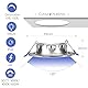 Qingmiao LED Einbaustrahler Dimmbar 230V 6W IP44 Einbauleuchten Deckenspots Deckenstrahler, für Badezimmer Küche Wohnzimmer,Silber 6er Set