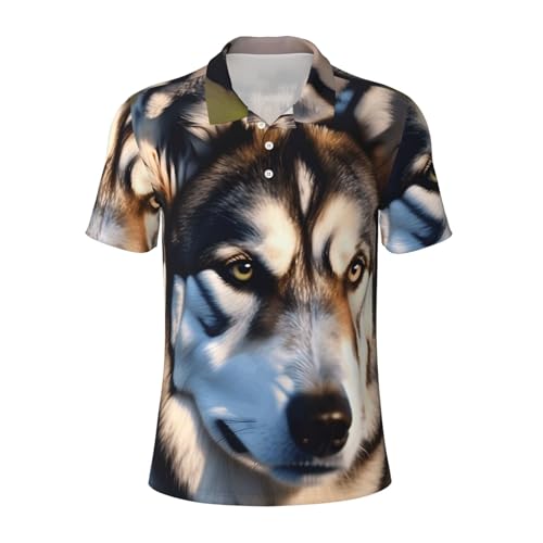 Polo imprimé husky anti-transpiration pour rester au sec