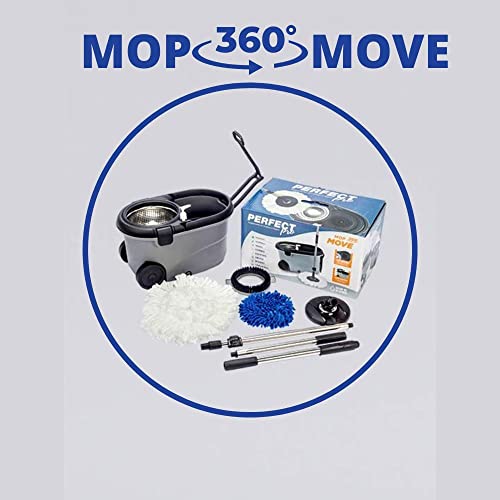 Balde espremedor com mop capacidade 16 litros bege - Mop Move - Perfect