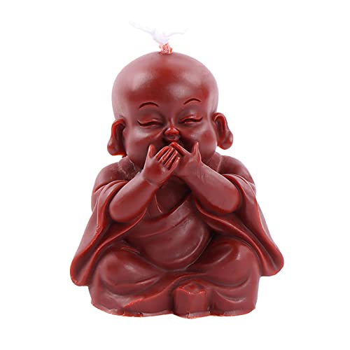 Grainrain 3D Buddha Silicone Candle Mold Decorated Pillar Candle Mould Handcrafted Silicone Molds for Candle Wax Resin Gyspum Crafts Making (SXY123)