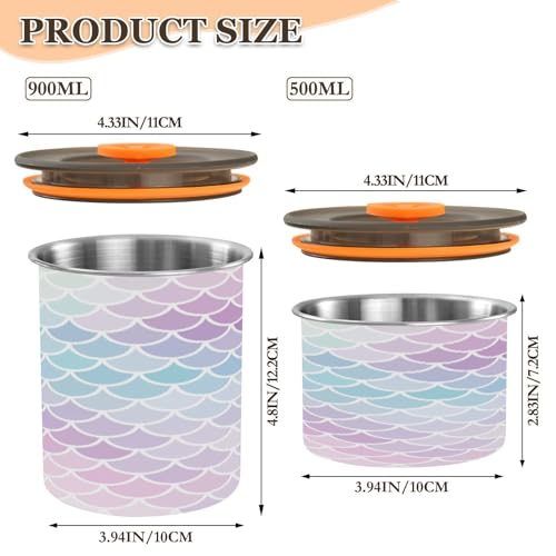 Envase hermético para café de acero inoxidable 500 ml miniatura 2
