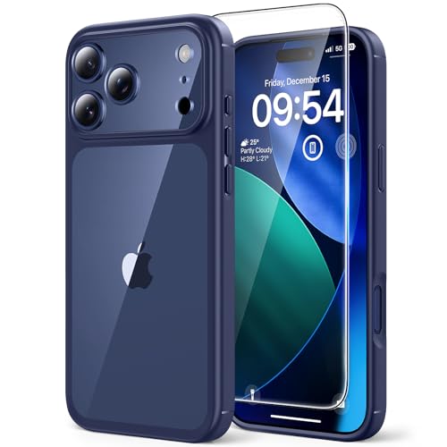Coque iPhone 17 Pro Max transparente verre trempé protection caméra antichoc