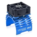 Surpass Hobby RC Cooling Fan,28000RPM Alluminum Motor Fan with Heatsink for RC Car 1/8 1/10 Scale...