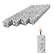 Produktbild Amabiente Wachskerze 4-er Set Silbergrau Stabkerze Stearin Hochzeitskerzen 19 cm