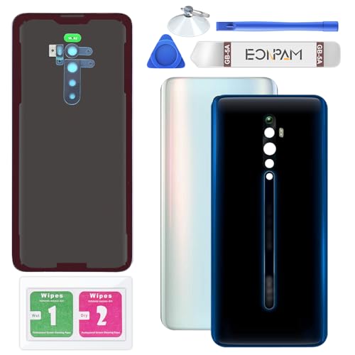 Vitre arrière Oppo Reno2 Z avec kit de réparation pour remplacer le couvercle de batterie noir