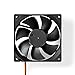 Nedis DCFAN4010BK 6500 U/min 3 Pin 92 mm leise DC-Computer Kühlung Fan, Schwarz