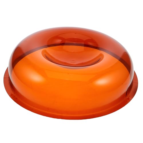 CHILDWEET 茶色アクリル落地灯シェード 独特な凹盤デザイン 簡単設置で寝室 リビング向け柔らかな間接照明用ランプカバー