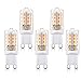 Produktbild Azhien G9 LED Lampe 2700K,4W,Warmweiß,G9 LED Leuchtmittel Nicht Dimmbar,Ersatz für 28W 33W 40W G9 Halogenlampen,450Lumen,200-240V AC,16x49mm,360 Grad Winkel,CRI> 82,G9 LED Glühlampe,5er Pack