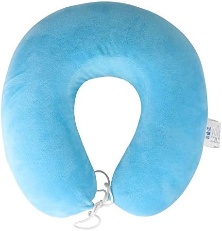 T TOPVISION Travel Pillow,Comfortable U-Shape Neck Cushion,for Car Airplane Traveling,Pure Memory Foam Neck Head Support Pillow for Airplane Train Car Bus Office