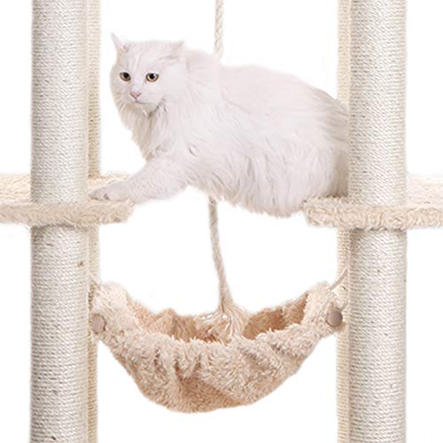 Aeromark-International-Armarkat-Mult-Level-Cat-Tree-Hammock-Bed-Climbing-Center-for-Cats-and-Kittens-A6901-Beige-69-Height