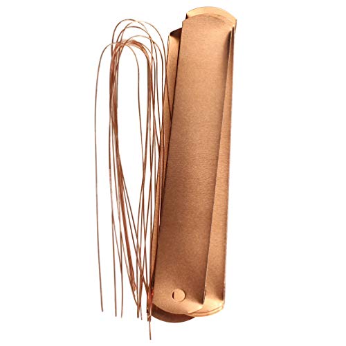 Hemoton 60 Pieces Plant Signs Hanging Copper Plant Labels Plant Flowers Labels with Line Garden Greenhouse Balcony Flower Pot Tree Labels Rose Gold - Image 2