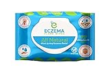 Eczema Flare Wipes® - All-Natural Fast Acting Eczema Relief, Anti-Itch, Reduces Inflammation & Protects Skin Barrier, Soothes & Prevents Future Flares, pH-Balancing, Convenient On-The-Go Solution 72ct