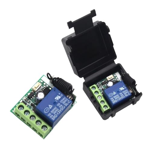 Relais 1 Canal 12V 10A avec commutateur récepteur 433 MHz et télécommande sans fil LED K1 - 3