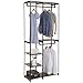 EUGAD Heavy Duty Clothes Hanging Rail Adjustable Metal Clothing Coat ...