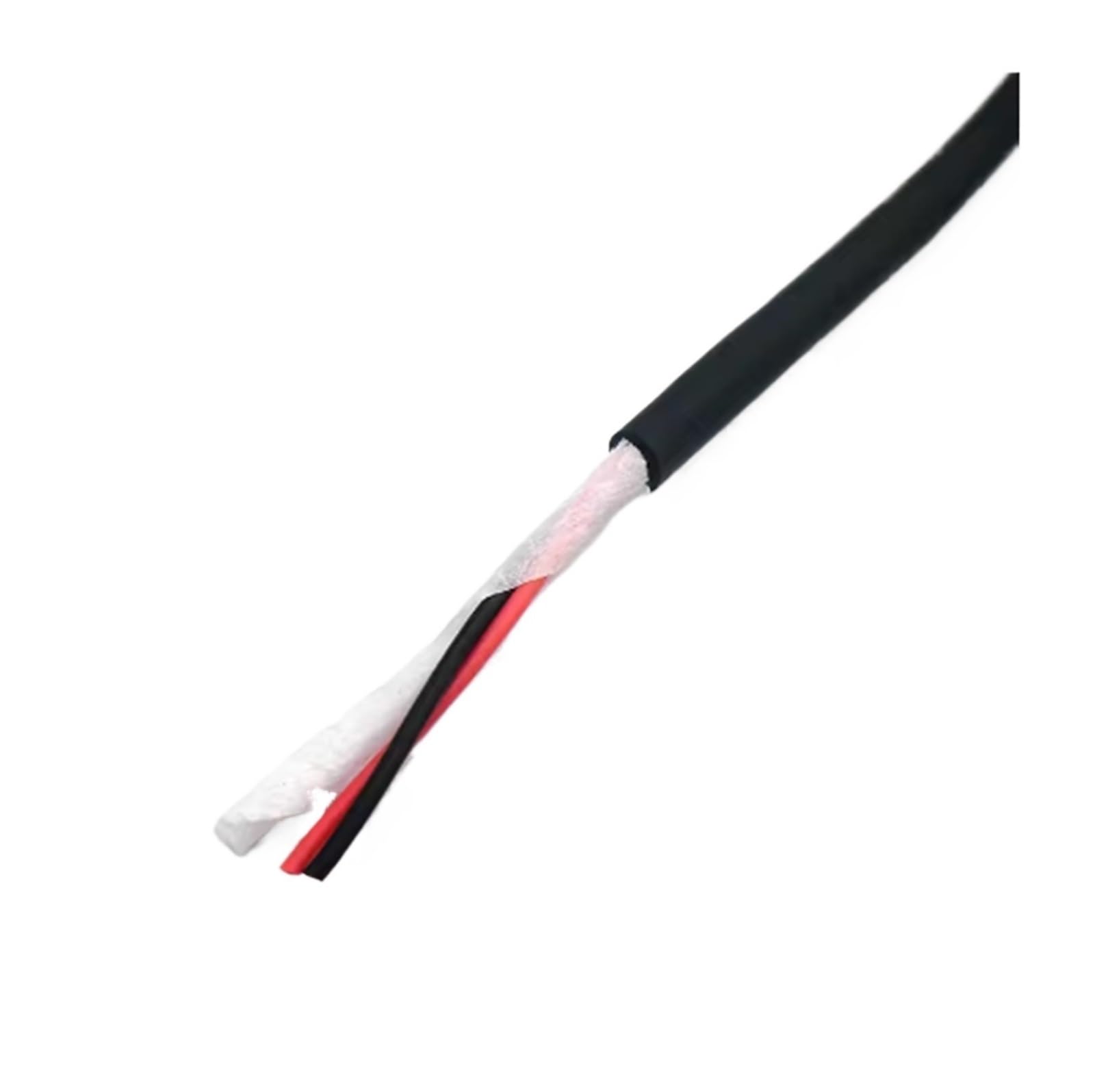 100M 2-rdzeniowy elastyczny przewód sterujący, cynowana czysta miedź | 0,14/0,2/0,3 mm², 22/24/26AWG, stabilna przewodność dla przemysłowych przewodów sterowniczych.(2 C 0.2mm2(24AWG))