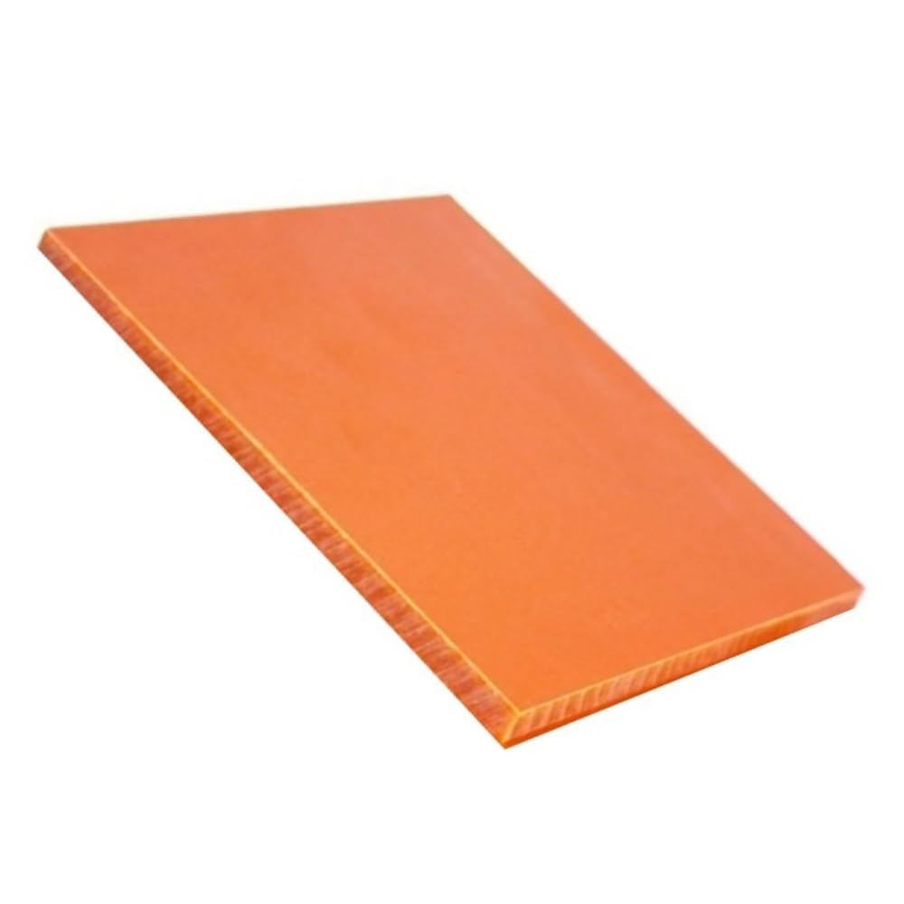5mm 6mm Thick Black Orange Flat Board Plate, High Temperature Resistance Electrical Panel 1pc(Black,5x200x250mm)