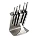 Migliori coltelli Global Global GU-505/6B UKON - Set professionale da 6 pezzi, CROMOVA in acciaio inox 18, contiene 5 coltelli da cucina e 1 blocco per coltelli, ad alto tenore di carbonio
