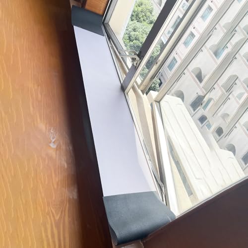 Kieselgur Fensterbank-Kissen, schneidbarer Pflanzenschutz für Katzen und Hunde, wasserdicht und staubdicht, 200 x 40 cm, Grau