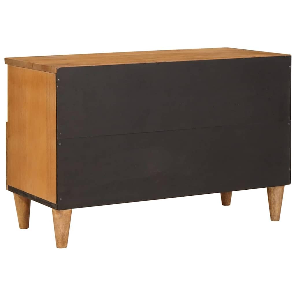 Mueble bajo para TV, color marrón claro, madera 70 x 33 x 46 cm | Estantería flotante para ahorrar espacio para sala de estar y dormitorio, con amplio cajón y estantes.