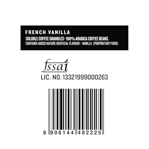 Image of Sleepy Owl French Vanilla Freeze Dried Coffee Sachets | 20g - Pack of 10 x 2g Instant Coffee Powder Sachets | 100% Arabica Beans | Aromatic Coffee Pouch | Rich & Smooth | Easy to Use & Carry