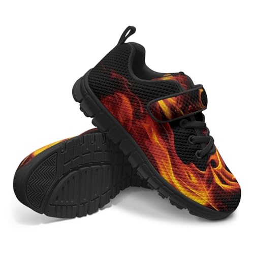 Boy's Single Buckle Sneakers,Teen Girl Anti-Skid Spring Walking Shoes Wear Resistant Sneakers for Jogging Cycling