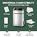 InstaSeal Vacuum Sealer for Food with 12 Bags, Preserves Foods 5x Longer, Space Saving Compact Upright Design Allows Machine to Seal Marinades, Soups, Meats for Sous Vide Cooking, Vegetables
