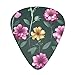 Beautiful Purple Flowers Guitar Picks Pack Of 12,Comfortable Feel, Smooth Edges, Abrasion,Suitable For Guitar, Ukulele, Etc.
