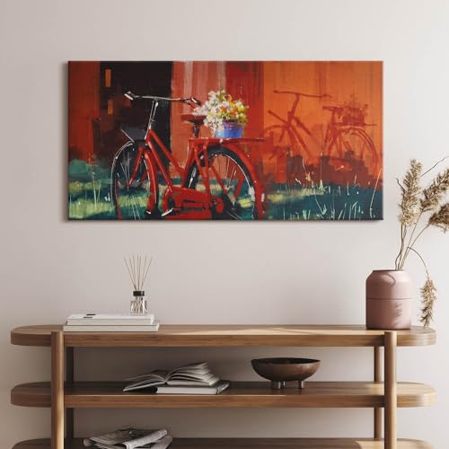 Vélo avec composition florale Image sur Toile pour Ambiance Salon Cocon - 2