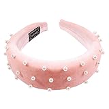 Alta calidad: nuestras mujeres cabezadas están hechos de buen material （Pana + imitación perla), durabilidad y resistencia a la abrasión.
