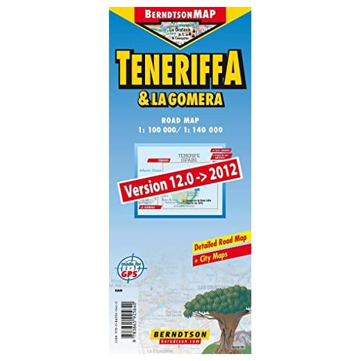 Tenerife / La Gomera: 1:100 000/ 1:140 000 +++ Islas Canarias, La Gomera, Playa de las Américas, Puerto de la Cruz, Santa Cruz de Tenerife, Time Zone