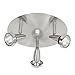 Mirage - 3-Light LED Cluster Spotlight - Brushed Steel Finish