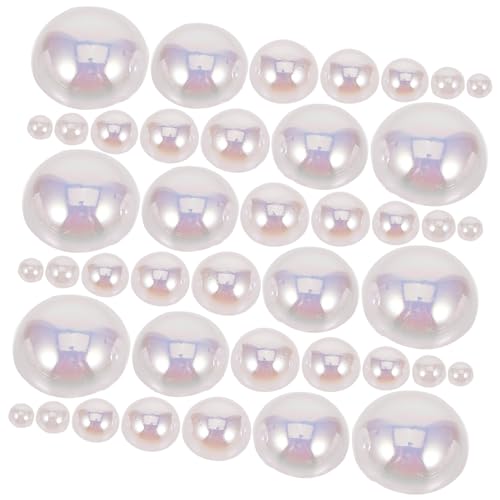 Beatifufu Nail Decor Charm Pearl Embellishments Half Round Nail Art Pearls Semicircle for Festive Occasions