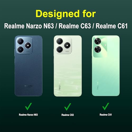 Image of Zapcase Back Case Cover for Realme Narzo N63 | Compatible for Realme Narzo N63 Back Cover | Liquid Silicon Magic Case with Camera Protection | Dark Green