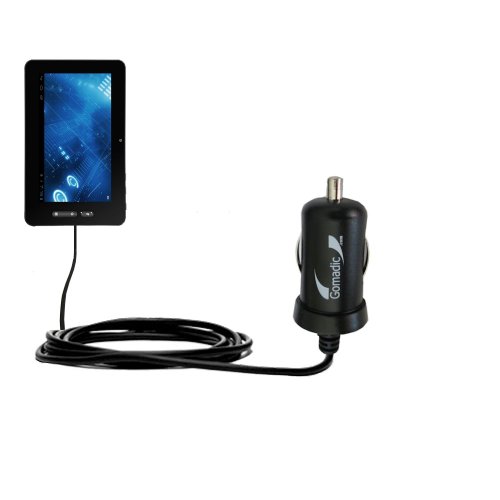 Mini 10W Car/Auto DC Charger Designed for The Idolian IdolPAD 9 with Gomadic Brand Power Sleep Technology - Designed to Last with TipExchange Technology
