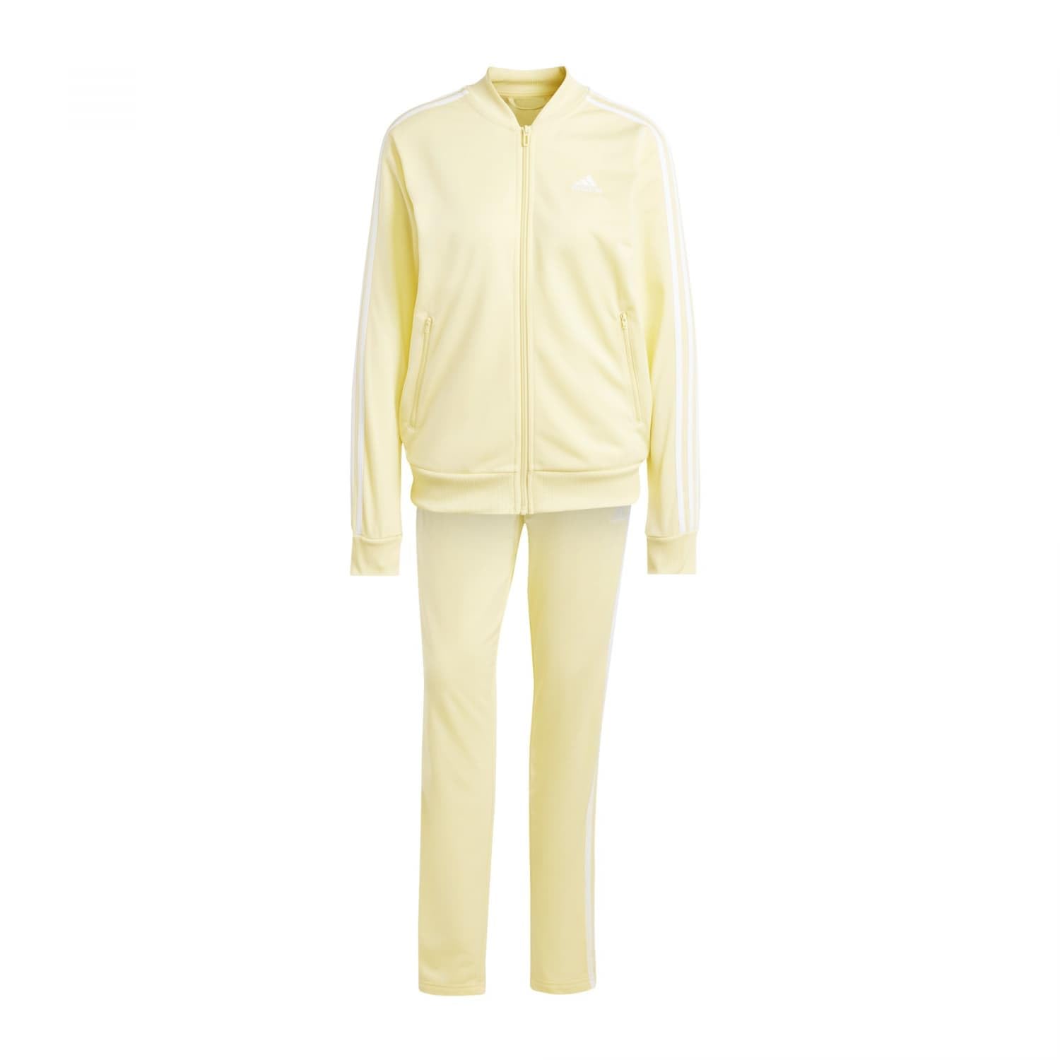white and gold adidas tracksuit