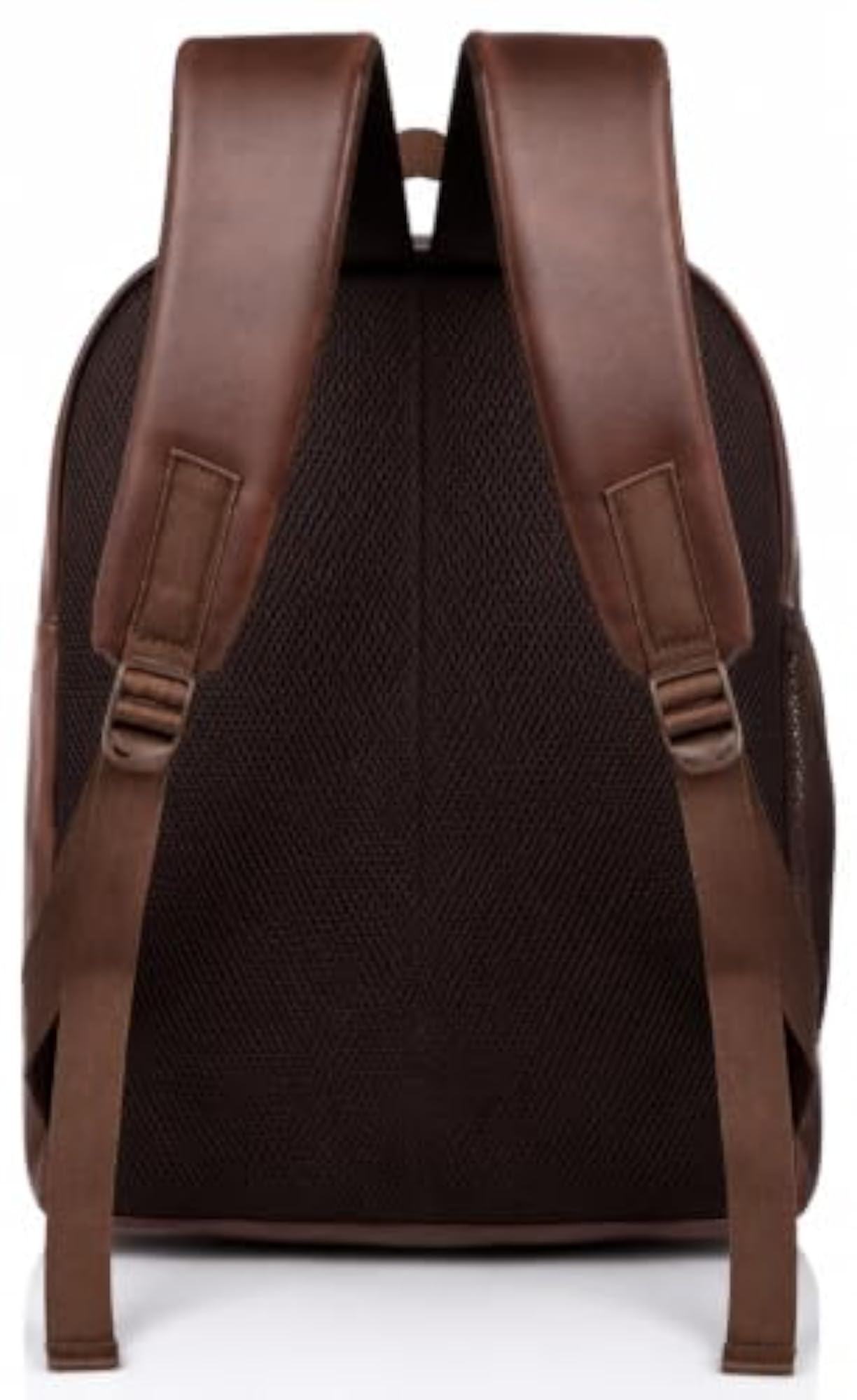 Brown Multicompartment Laptop Backpack for Men